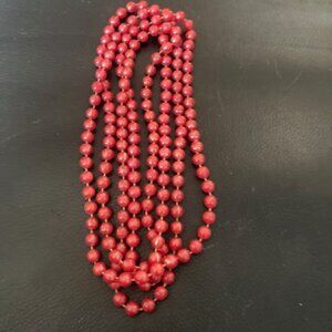 Red Beaded Necklace